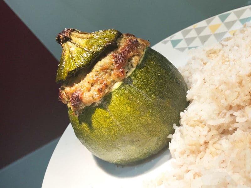 Recette des courgettes rondes farcies - Maison de l'Aveyron