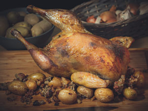 Chapon farci aux marrons