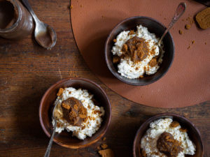 Fromage blanc à la crème de marrons et aux speculoos