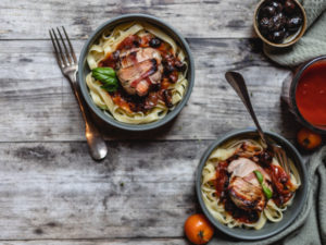 Lire la suite à propos de l’article Paupiettes à la sauce tomate / pâtes